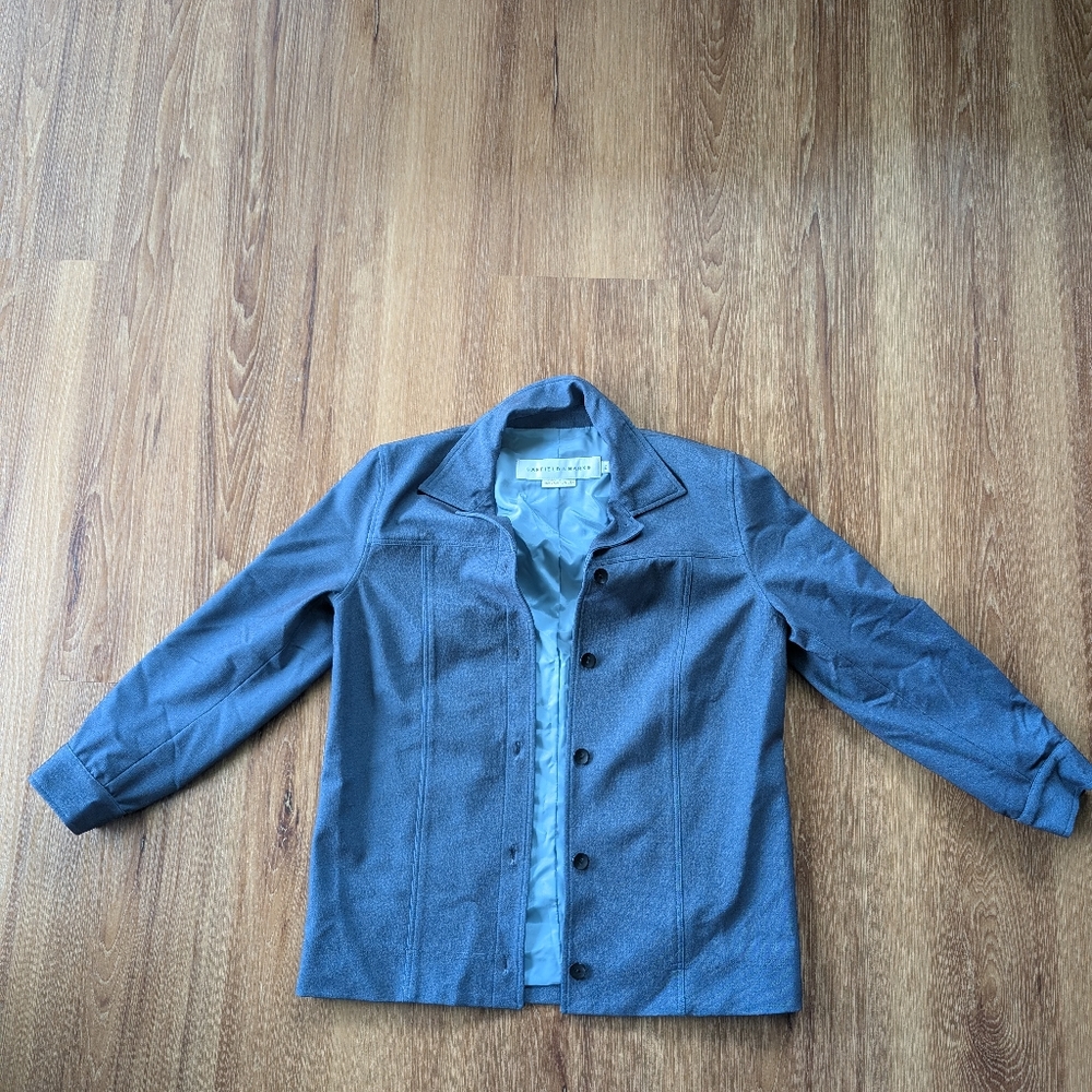 Gray Button-Up Jacket from Garfield and Marks (vintage but mint condition)